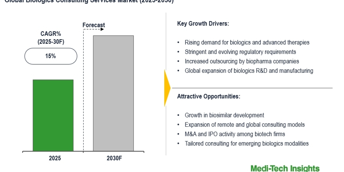 Global Biologics Consulting Services Market Forecast Strong Industry Growth With 15% CAGR by 2030