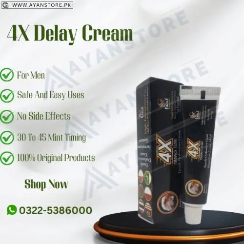 4X Delay Cream In Pakistan - For Men | 0322-5386000 | Shop Now