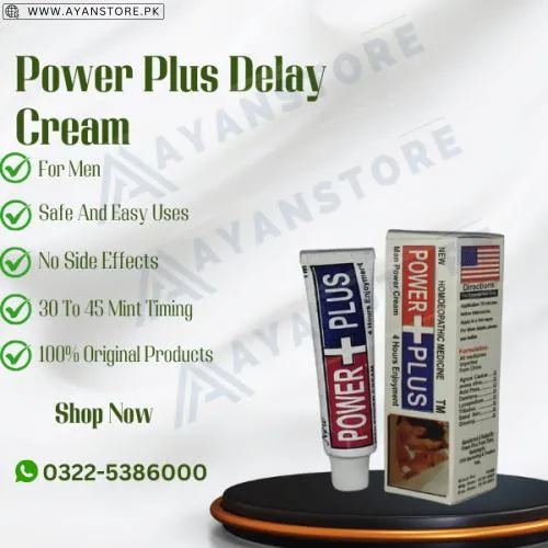 Power Plus Delay Cream In Pakistan | 0322-5386000 | Shop Now