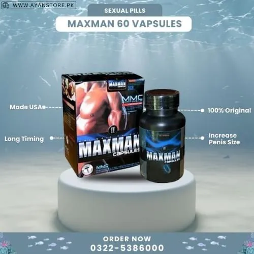 Buy Maxman Capsules In Pakistan | 0322-5386000 | Shop Now