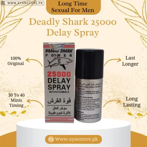 Buy  Deadly Shark 25000 Delay Spray - Long Lasting Excitement At Best Price In Pakistan | Ayanstore