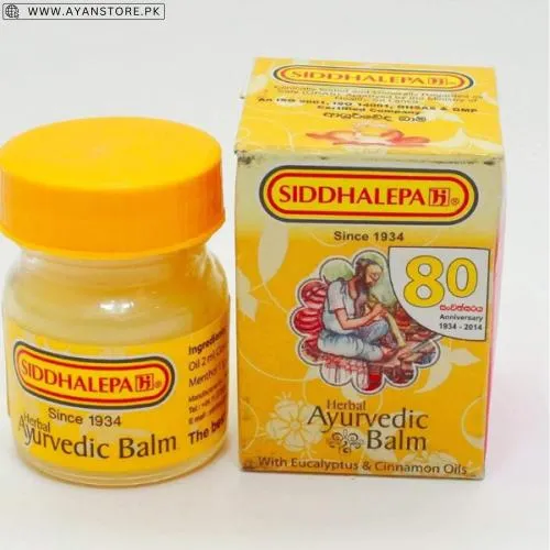 Siddhalepa Ayurvedic Herbal Balm - 100Ml Price - 03225386000 | Call Now