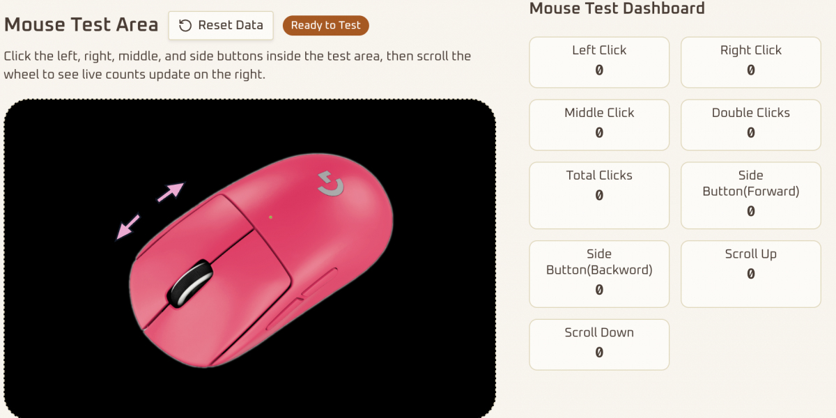 Mouse Test - Online Test Your Mouse Buttons