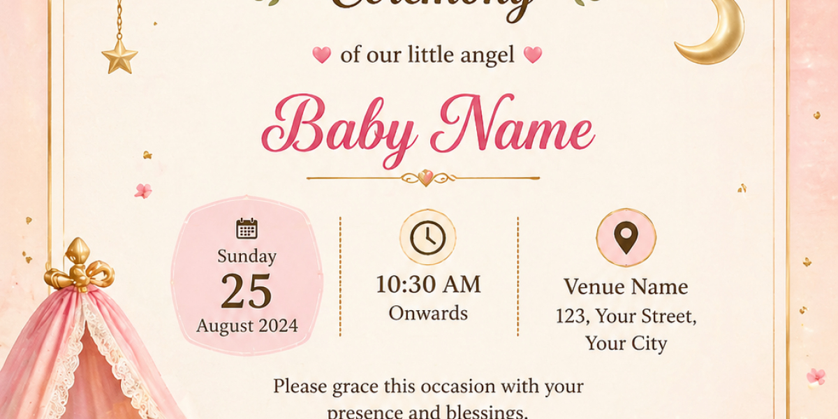 Naming Ceremony Invitation Video Templates