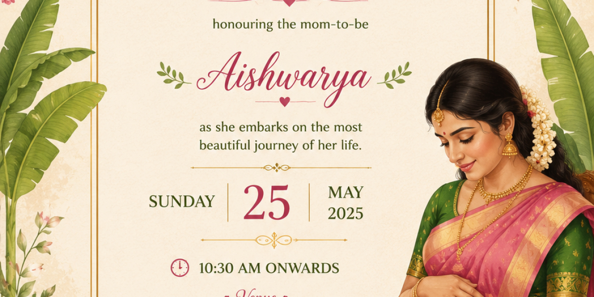 Elegant Seemantham Invitation Video Templates for Traditional Celebrations