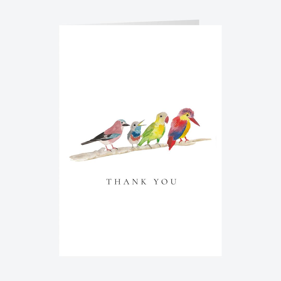Birds Collection Thank You Card Set